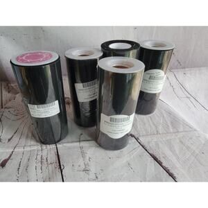 Papermart Black Shimmer Tulle 6 In X 25yards Each Roll 5 Rolls New